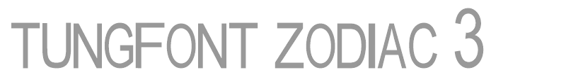 tungfont zodiac 3