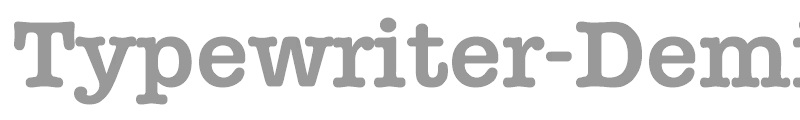Typewriter-DemiBold