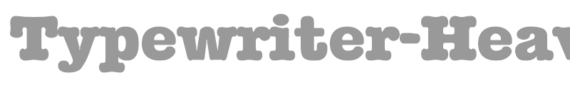 Typewriter-Heavy
