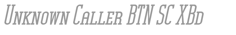 Unknown Caller BTN SC XBd