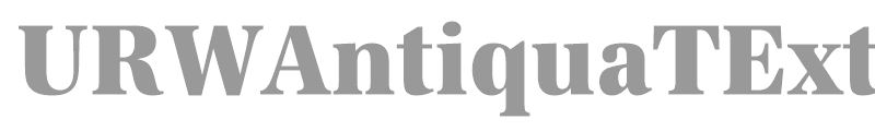 URWAntiquaTExtBolExtNar
