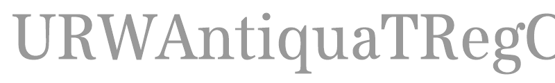 URWAntiquaTRegCon