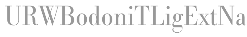 URWBodoniTLigExtNar