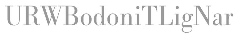 URWBodoniTLigNar