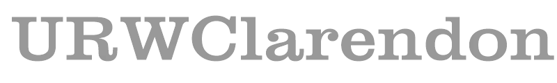URWClarendonTExtWid
