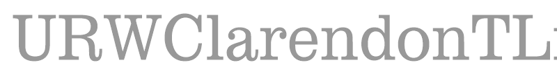 URWClarendonTLigExtNar