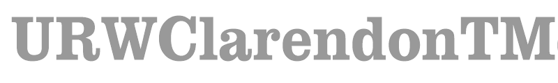 URWClarendonTMedExtNar