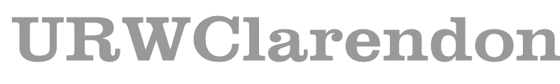 URWClarendonTMedExtWid
