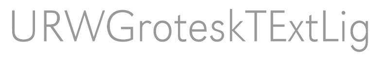 URWGroteskTExtLig