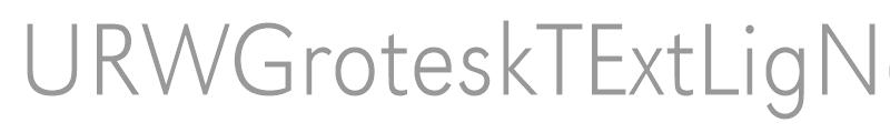 URWGroteskTExtLigNar