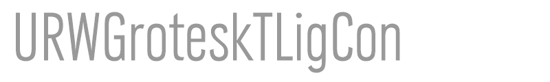 URWGroteskTLigCon