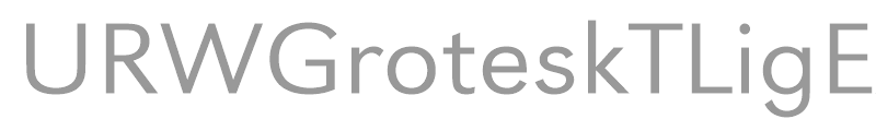 URWGroteskTLigExtWid
