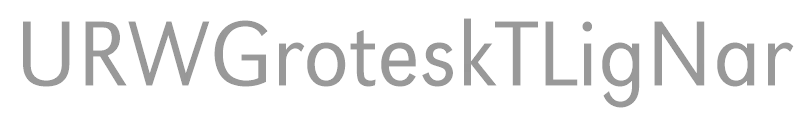 URWGroteskTLigNar