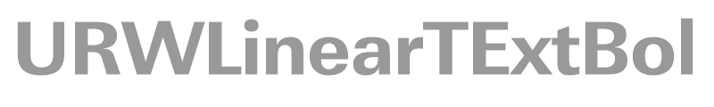 URWLinearTExtBol