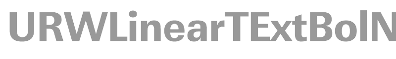 URWLinearTExtBolNar