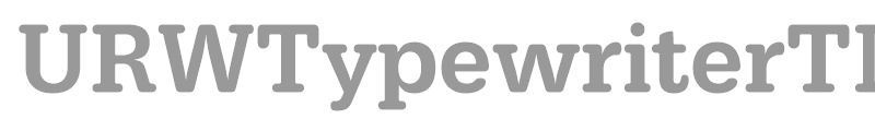 URWTypewriterTMedNar