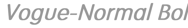Vogue-Normal Bold Italic