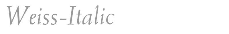 Weiss-Italic