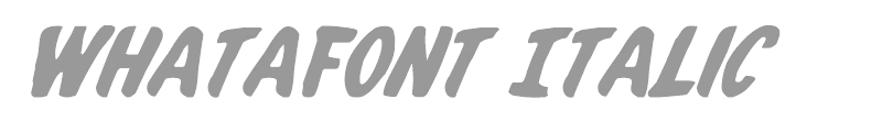 Whatafont Italic