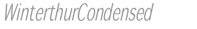 WinterthurCondensed
