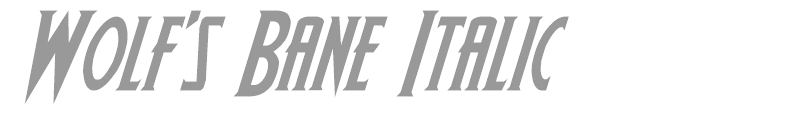 Wolf's Bane Italic