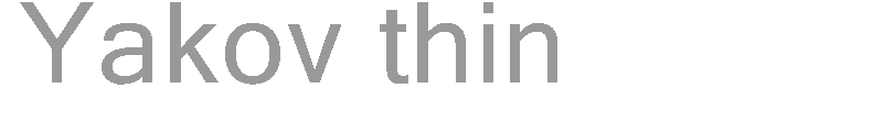 Yakov thin