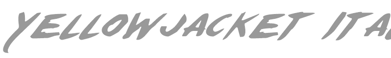 Yellowjacket Italic