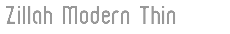 Zillah Modern Thin