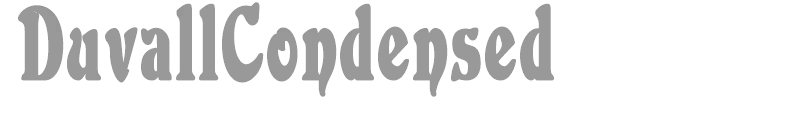 DuvallCondensed