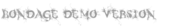 BONDAGE DEMO VERSION