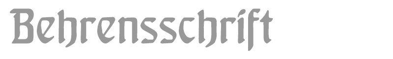 BehrensSchrift