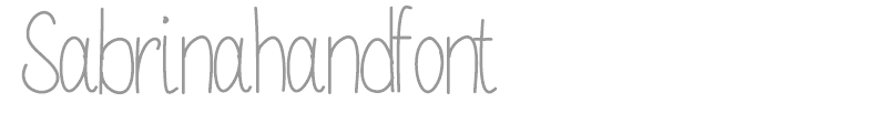 Sabrinahandfont