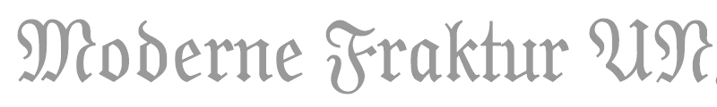 Moderne Fraktur UNZ1