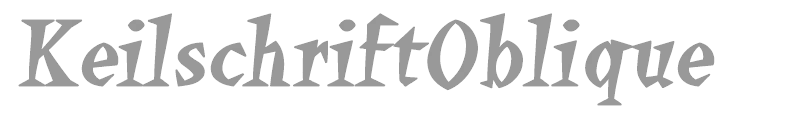 KeilschriftOblique