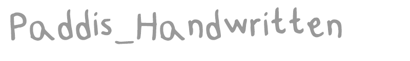 Paddis_Handwritten
