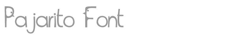 Pajarito Font