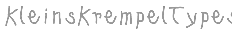KleinsKrempelTypes