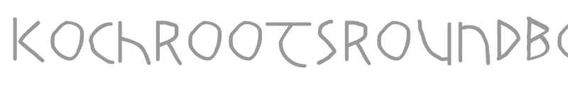 KochRootsRoundBold