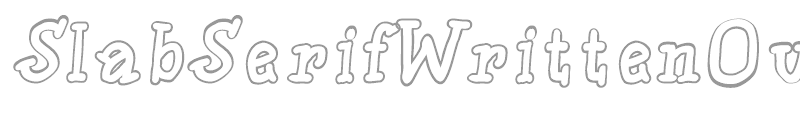 SlabSerifWrittenOutline