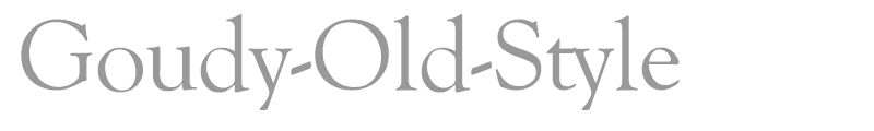 Goudy-Old-Style