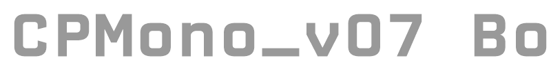 CPMono_v07