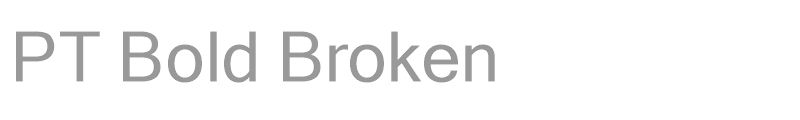 PT Bold Broken