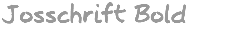 Josschrift Bold