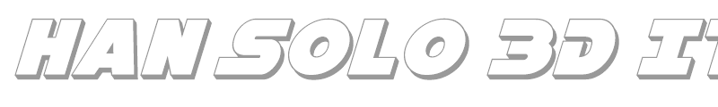 Han Solo 3D Italic