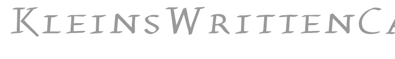 KleinsWrittenCaps