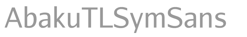 AbakuTLSymSans