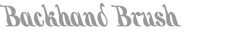 Backhand Brush