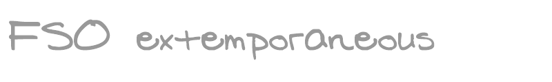 FSO extemporaneous