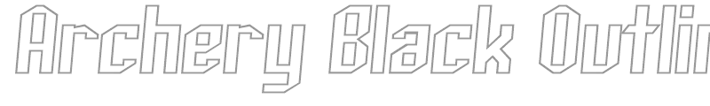 Archery Black Outline