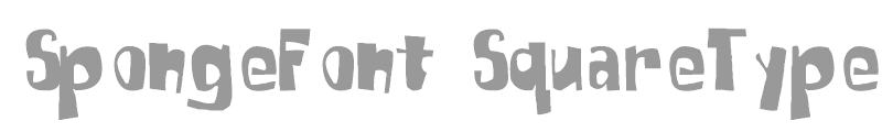 SpongeFont Square Type